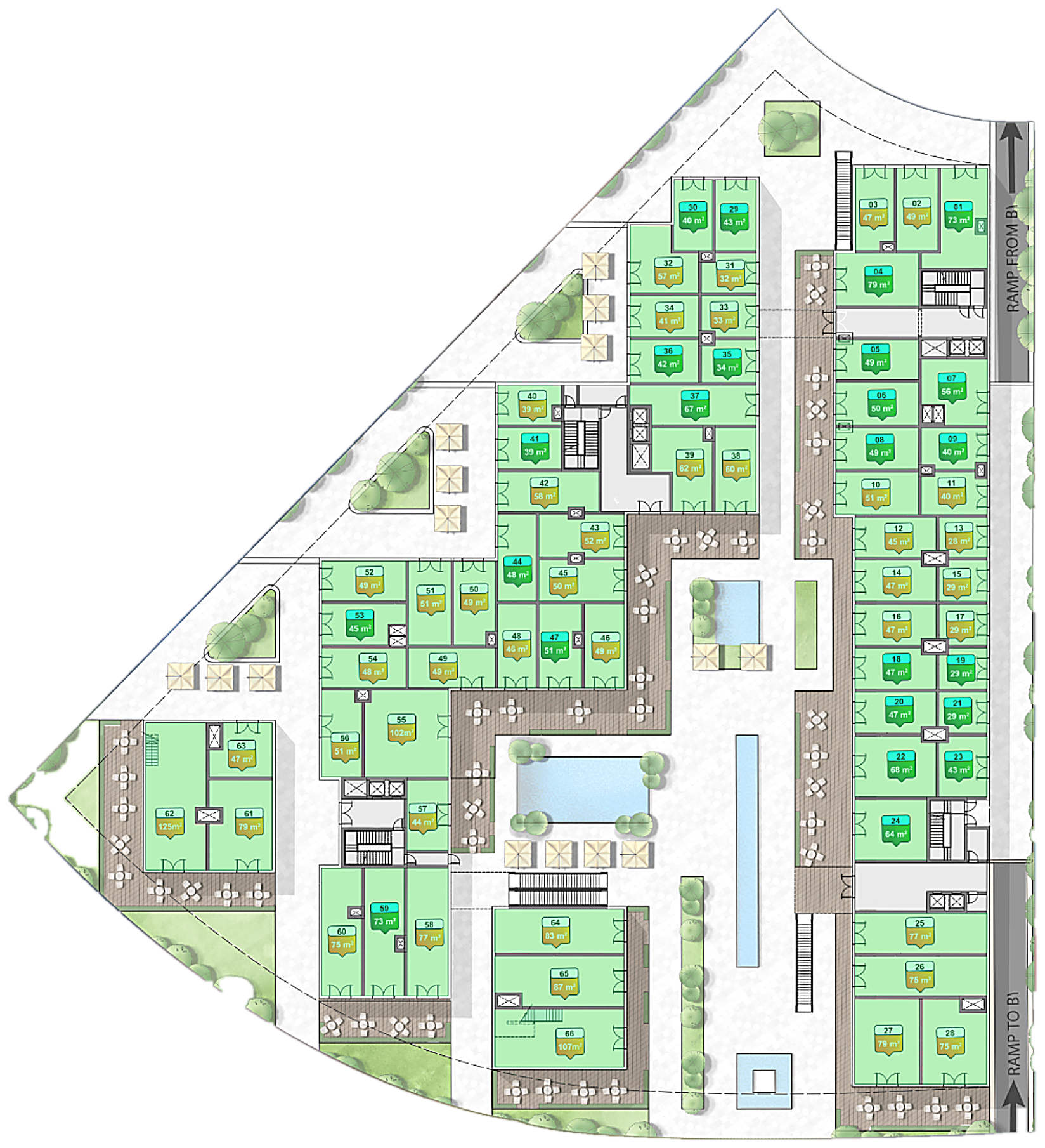 Ground Floor plan — Solaria Mall