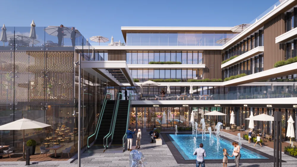 Solaria Mall render — perspective 2